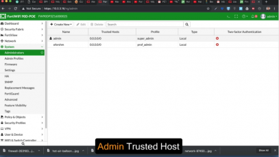 05 – Admin Trusted Host – Fortigate Admin Crash Course-1